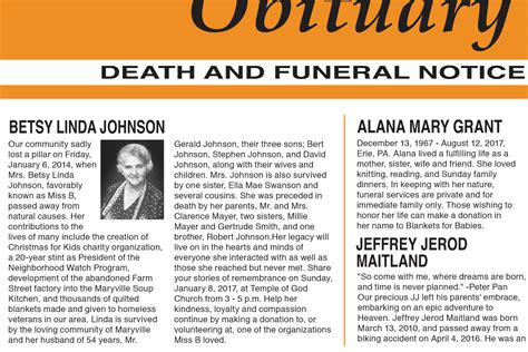 Search for Obituaries